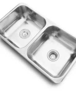 DHINOX PILETA ACERO INOXIDABLE DOBLE 70X37X18 H70/18