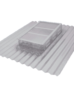 DHINOX CLARABOYA CHAPA GALVANIZADA Y POLICARBONATO PLANA 122X101 CCH600