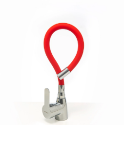 MOZART 8363 COCINA MESADA MONOCOMANDO FLEXIBLE ROJO