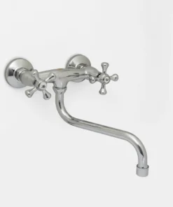 MOZART 9586 LAVADERO MEZCLADORA PARED CROMADA PICO S BAJO