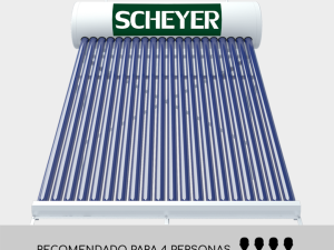 Termotanque Solar Scheyer 208 L Santa Fe Con Ánodo A Rosca