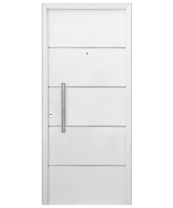 BARMETAL PUERTA DOBLE CHAPA INYECTADA BASTON CON APLIQUE 1130 80 X 200 CON PINTURA ANTICORROSIVA BASE