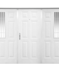 BARMETAL PORTON DOBLE CHAPA INYECTADA REJA LATERAL 3 HOJAS 700 240 X 200 CON PINTURA ANTICORROSIVA BASE