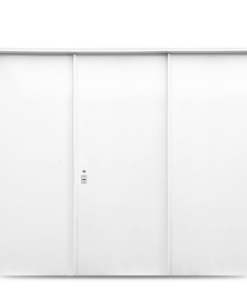 BARMETAL PORTON DOBLE CHAPA INYECTADA CIEGO 3 HOJAS 830 240 X 200 CON PINTURA ANTICORROSIVA BASE