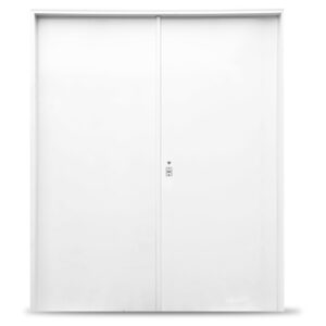 BARMETAL PORTON DOBLE CHAPA INYECTADA CIEGA 2 HOJAS DE ABRIR 830 160 X 200 CON PINTURA ANTICORROSIVA BASE